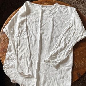 Michael Kors Classic White Long Sleeve Tee